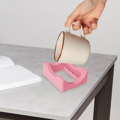 Silicone Tumbler Cradle Holder - Cup Stand with Slot for Crafts, Decals, and Small Tumblers