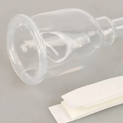 Medical Silicone Male External Catheter - Sterilized Self-Adhesive External Urine Collection Device Sizes S, M & L