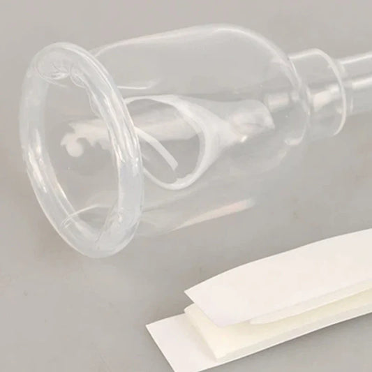 Medical Silicone Male External Catheter - Sterilized Self-Adhesive External Urine Collection Device Sizes S, M & L