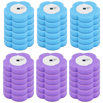 Disposable Toilet Brush Kit - Long Handle Bathroom Cleaner with Replacement Heads & Auto Lid Opening