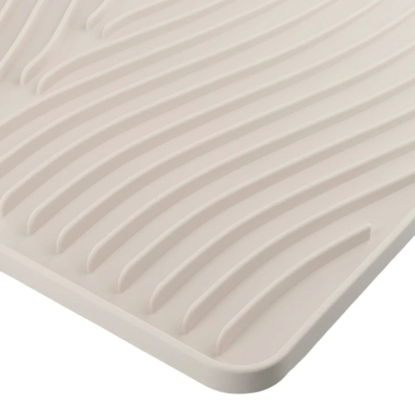 Silicone Dish Drying Mat & Drain Pad | Kitchen Coaster for Pans, Glasses, Tableware with Slope Drainage