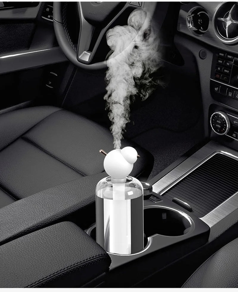 USB Portable Air Humidifier with LED – Silent Aroma Diffuser & Mist Maker for Car, Home, Office, Detachable Design