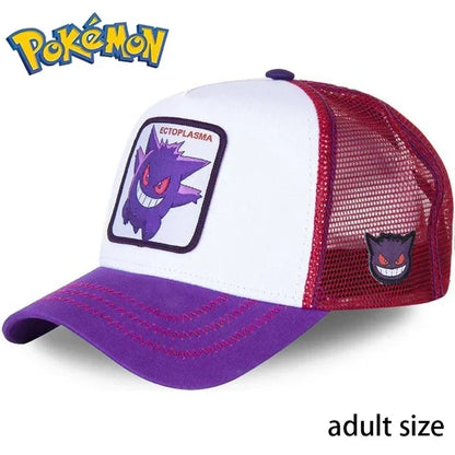 Pikachu Anime Baseball Cap - Adjustable Cartoon Cosplay Hat for Men, Women & Kids Sports Hip Hop Style Gift