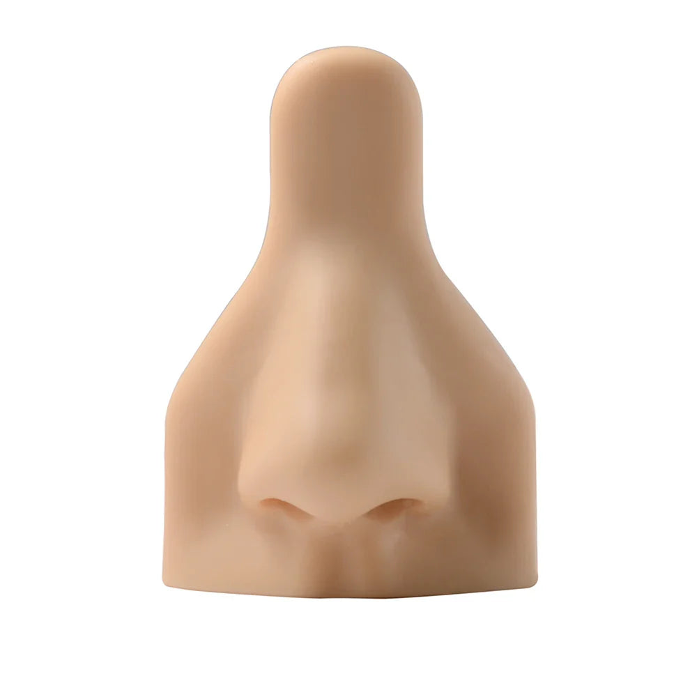 Soft Silicone Ear Nose Mouth Practice Model – Tattoo & Piercing Jewelry Display Stand with Acrylic Earring Holder Kit for Training & Showcase
