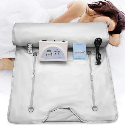Professional Slimming Far-Infrared Sauna Blanket – Waterproof Weight Loss & Heating Therapy for Home Spa