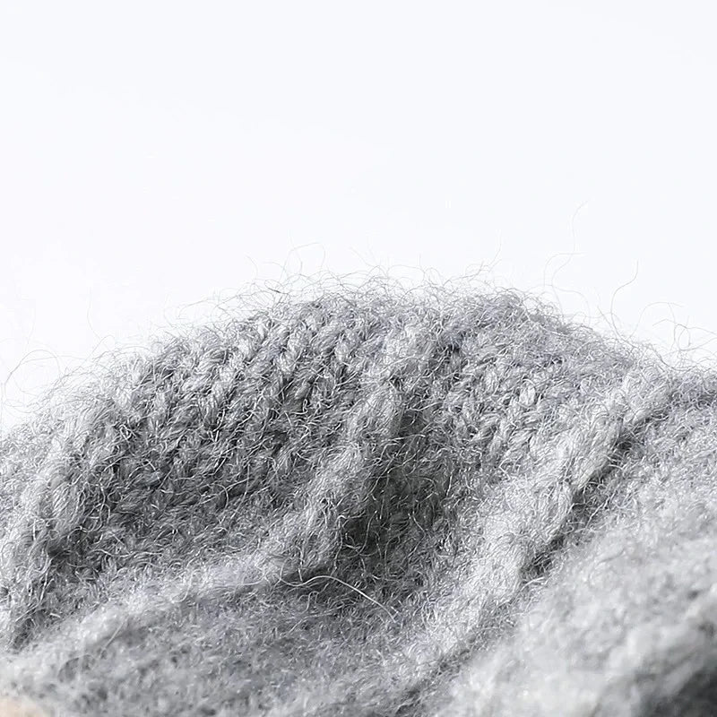 Knitted Fingerless Gloves for Men and Women - Autumn and Winter Windproof Woolen Gloves with Flip Cover for Outdoor Warmth