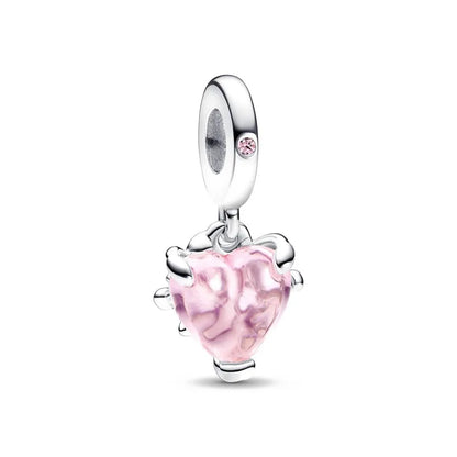 Europe 925 Silver Family Charm Pendant - Boy, Girl, Mom & Sisters Bead for Pandora Bracelet, Sparkling Dangle Jewelry