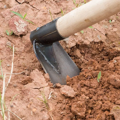 Heavy Duty Garden Hoe Tool – Durable Forged Steel Weeding & Digging Hoe for Soil, Vegetable & Flower Planting Gardening Use