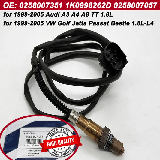 OEM 17014 LSU 4.2 Wideband O2 Sensor — AFR Sensor for 1999-2005 VW Jetta, Audi A3/A4/A8 1.8L-L4 (1K0998262D, 0258007057, 234-5112)