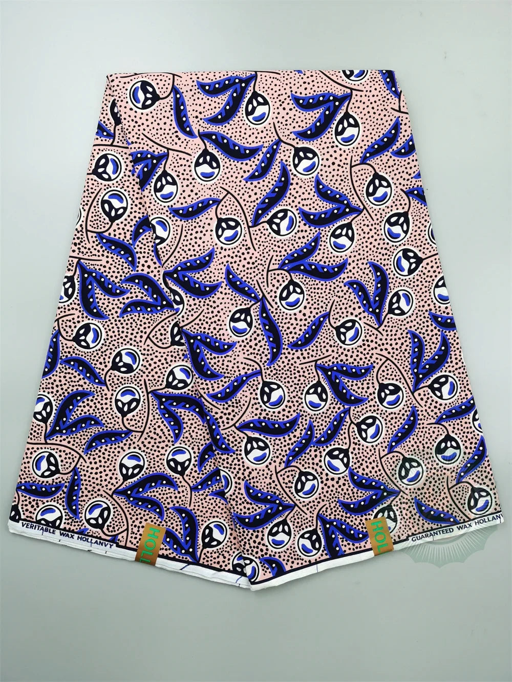 Guaranteed Original African Wax Fabric - 100% Cotton Real Ankara Print 6 Yards for Wedding Dresses & Sewing