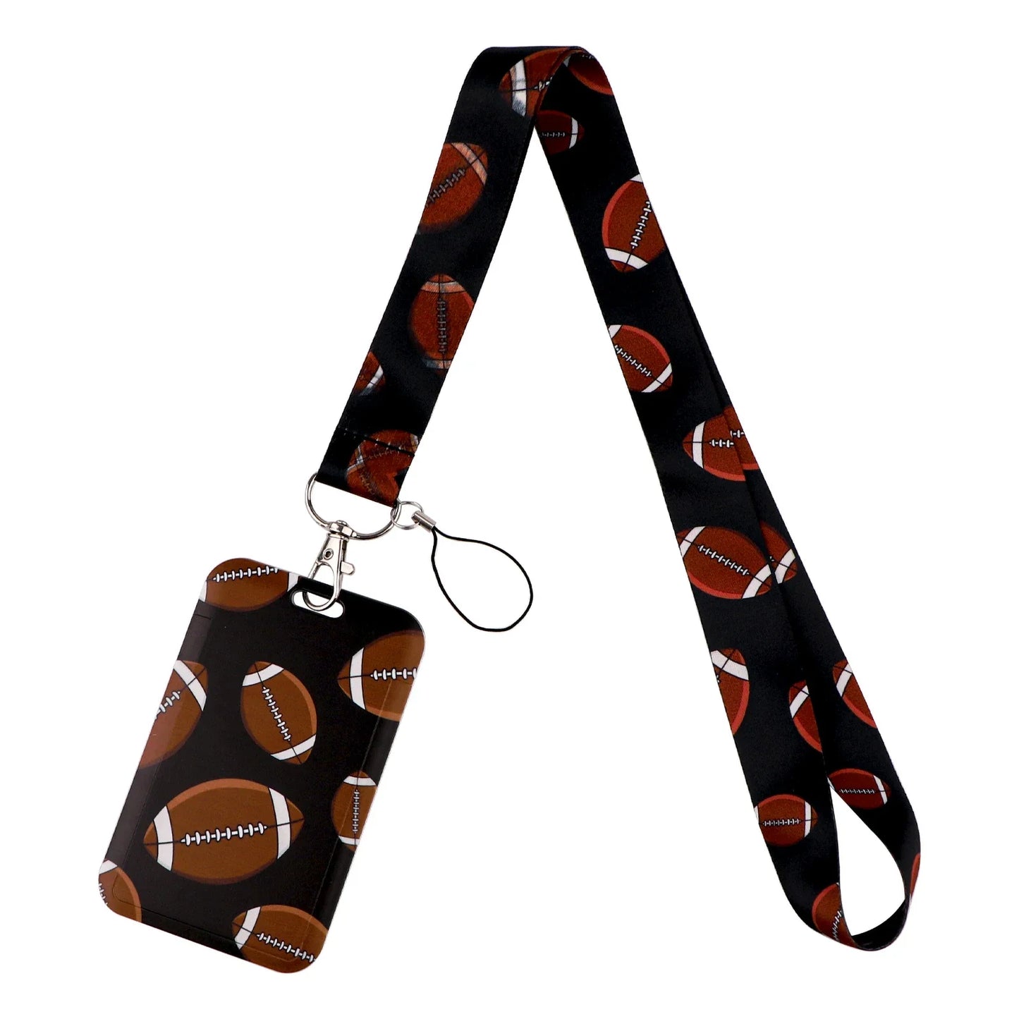 Soccer Ball Lanyard Credential Holder — Key, ID, USB Badge Neck Strap | Gym & Phone Accessories Gift