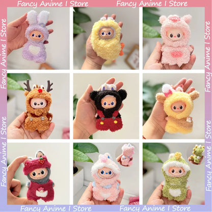 Mini Labubu 4.0 Plush Doll Outfit – Cartoon Mickey, Lotso, Dinosaur & Elk Clothes for Love Series DIY Accessories