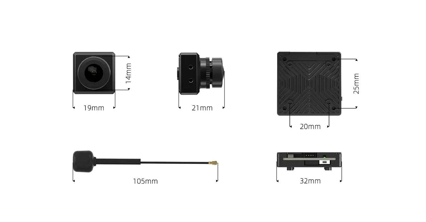 Caddx Avatar HD Pro Kit V2 (Dual Antennas) — Gyroflow + 32GB for FPV Freestyle Drones