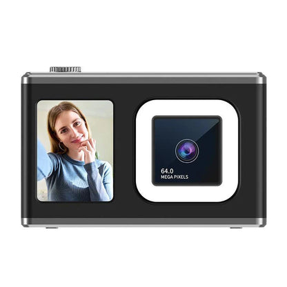 Xiaomi 64MP Digital Camera – HD Dual Lens with Zoom, Auto Focus, Smart Fill Light, Perfect for All Ages