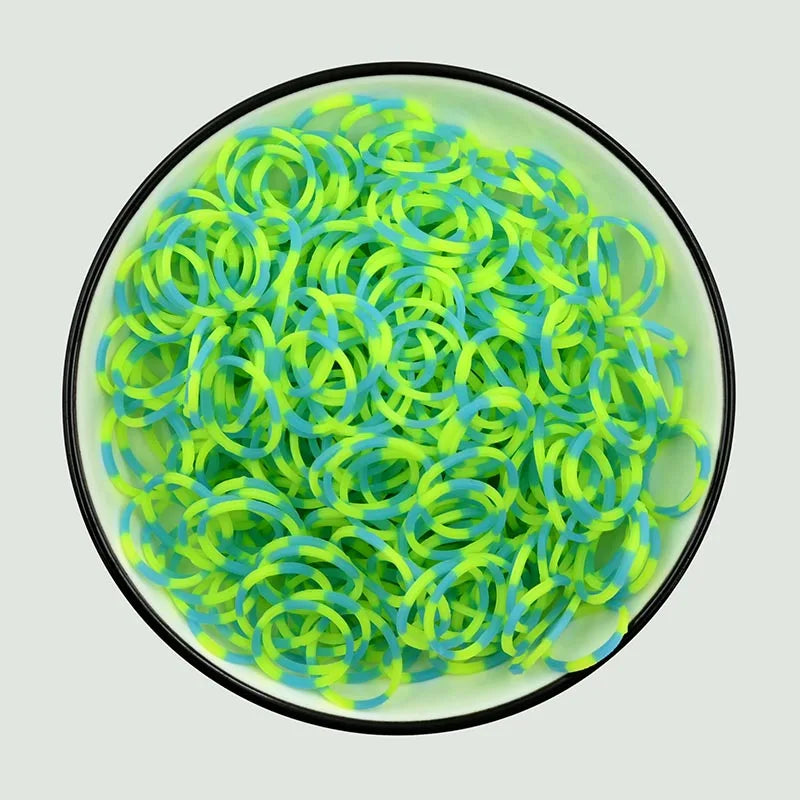 NICE! 600pcs Rainbow Loom Rubber Bands – DIY Bracelet Making Kit for Kids, Hair Ties, Xmas Gift 2021