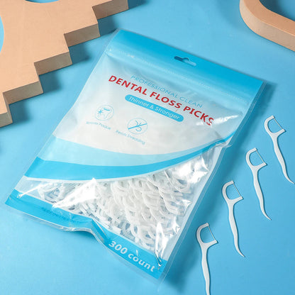 50/150/300PCS Mint & Original Dental Floss Picks – Interdental Cleaning Tools in Two Styles
