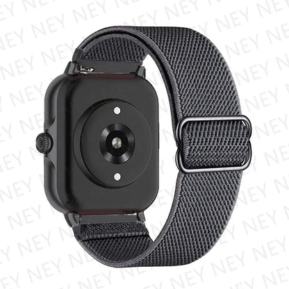 Nylon Elastic Watch Band for Amazfit GTS/GTR 4-3-2, Stratos & Bip Series – Bohemian Shiny Adjustable 20mm/22mm Strap