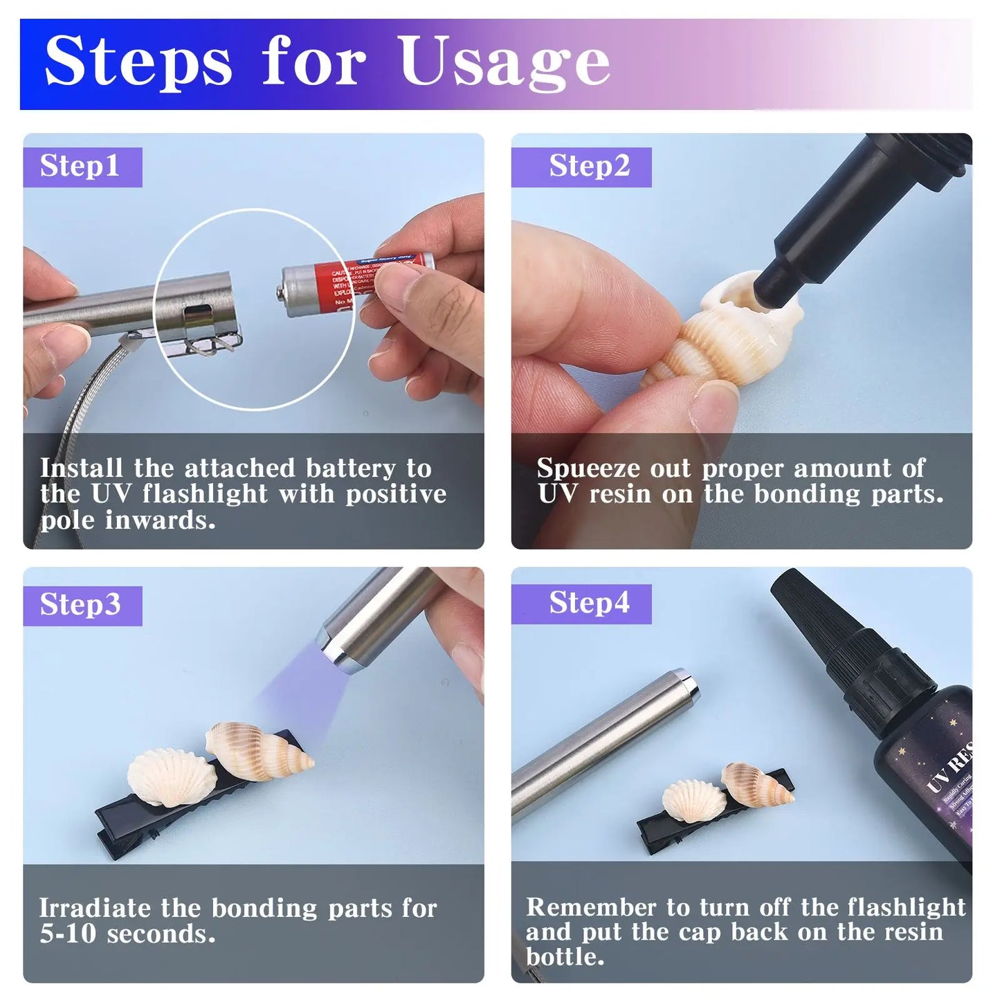 UV Bonding & Welding Glue Kit - Quick-Drying Super Bonding UV Glue for Glass, Metal, Wood DIY Craft & Decor