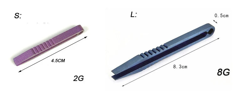 Titanium TC4 Clip Tweezers – Multipurpose EDC Pocket Tool for Outdoor, Camp & Maintenance | 6 Colors