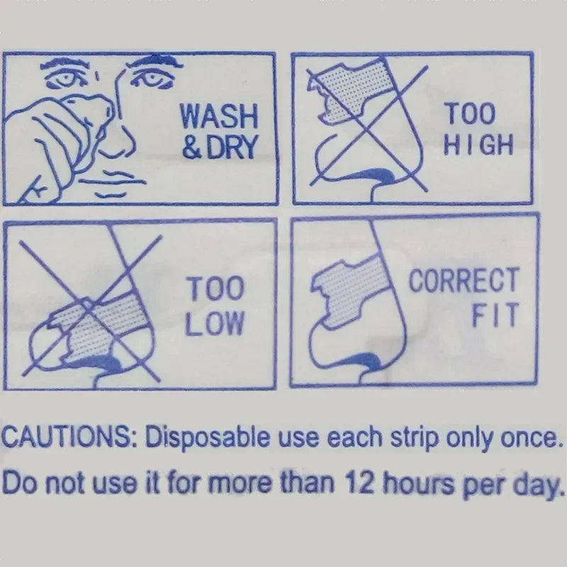 100/200/300PCS Nasal Breathing Strips — Anti-Snoring Nose Patch for Better Sleep and Easier Breathing