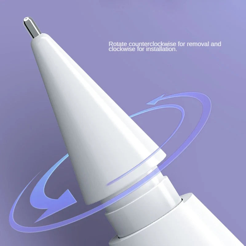 Replaceable Silicone Pencil Tips for Apple Pencil 1 2 3 – Soft Stylus Nibs & Protective Cap for iPencil