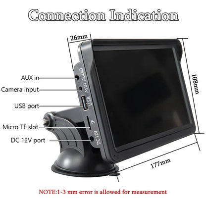 7-Inch Portable CarPlay & Android Auto Multimedia Player — Touch Screen Car Radio with Bluetooth 5.0, AUX & USB