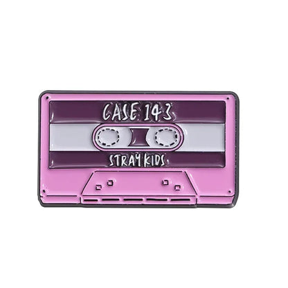 Magnetic Tape Music Series Metal Brooch – Versatile Clothing, Necklace & Badge Accessory with English Style