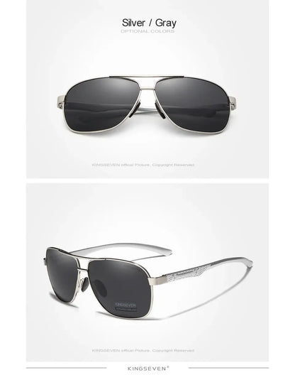 KINGSEVEN Polarized Pilot Sunglasses – UV400 HD Lens Aluminum Frame Photochromic Night Vision Eyewear for Men & Women