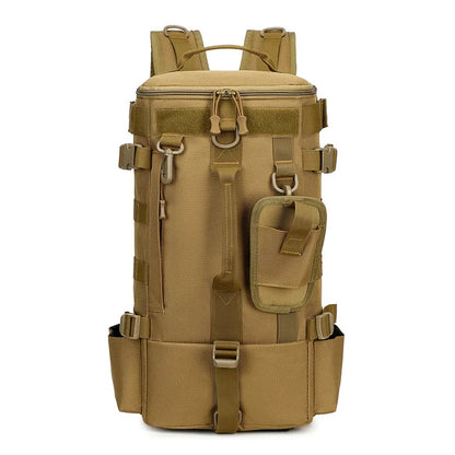 Tactical Fishing Backpack – Multifunctional Tackle Bag with Rod Holders, Molle Storage for Fishing, Camping & Hiking