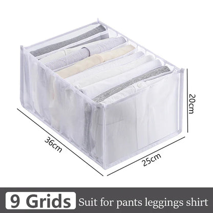 Foldable Closet Organizer for Underwear & Socks — Home Cabinet Divider and Clothes Storage Drawer Box