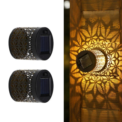 2026 Solar Outdoor Wall Light - Waterproof Projection Lamp for Yard, Patio & Landscape Decor