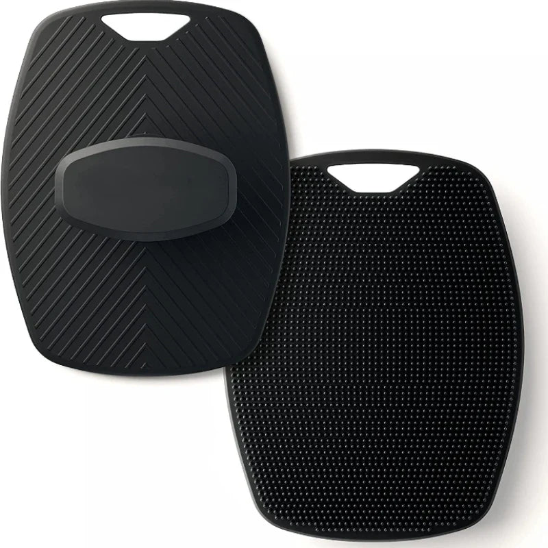 Soft Silicone Exfoliating Brush – Gentle Manual Body Cleanser & Massage Shower Scrubber for Men