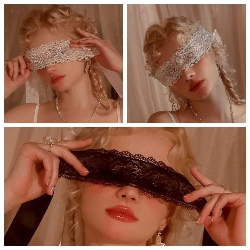 Women's Lace Masquerade Mask — Sexy Cosplay Eye Mask for Prom, Party, Nightclub & Dance, Gauze Flower Design