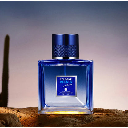 Blue Genuine Men’s Perfume, Citrusy Fresh Flowers & Fruits Fragrance, Long-Lasting Eau De Toilette