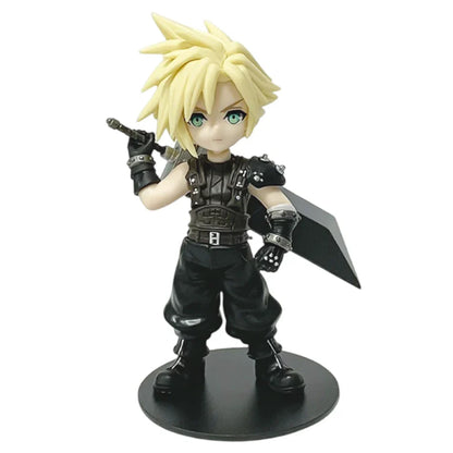 Anime 11-12cm Final Fantasy Figure Set – Cloud, Tifa, Aerith & Zack PVC Collectible Toy