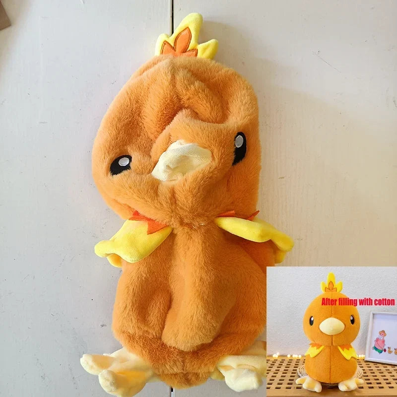 Pokémon Snorlax & Totodile Plush Toys - Chikorita and Torchic Cartoon Dolls