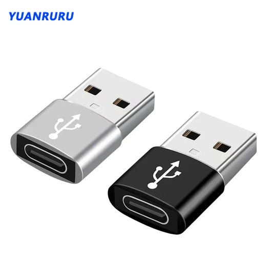 USB-C to USB 2.0 Adapter – Type-C Male to Female Converter for Phones, PCs & Laptops