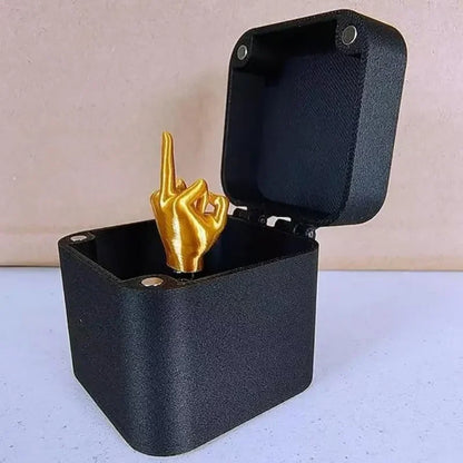 Christmas Middle Finger Prank Gift Box – Funny Creative Office & Home Desk Decoration
