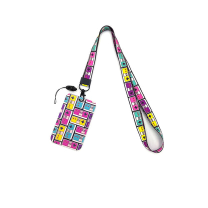 Gamer Card Holder Neck Strap Lanyard – Key, ID & Phone Badge Holder with Cool Hanging Rope