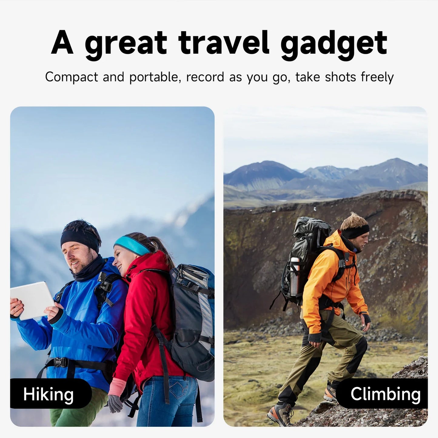 TELESIN 360° Rotating Magnetic Backpack Clip – Mount for GoPro Hero 5-11, Insta360 & DJI Action Camera Accessories