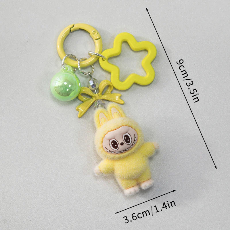 Kawaii Plush Keychain – Cute Aesthetic Bag Charm for Women, Wedding & Party Gifts