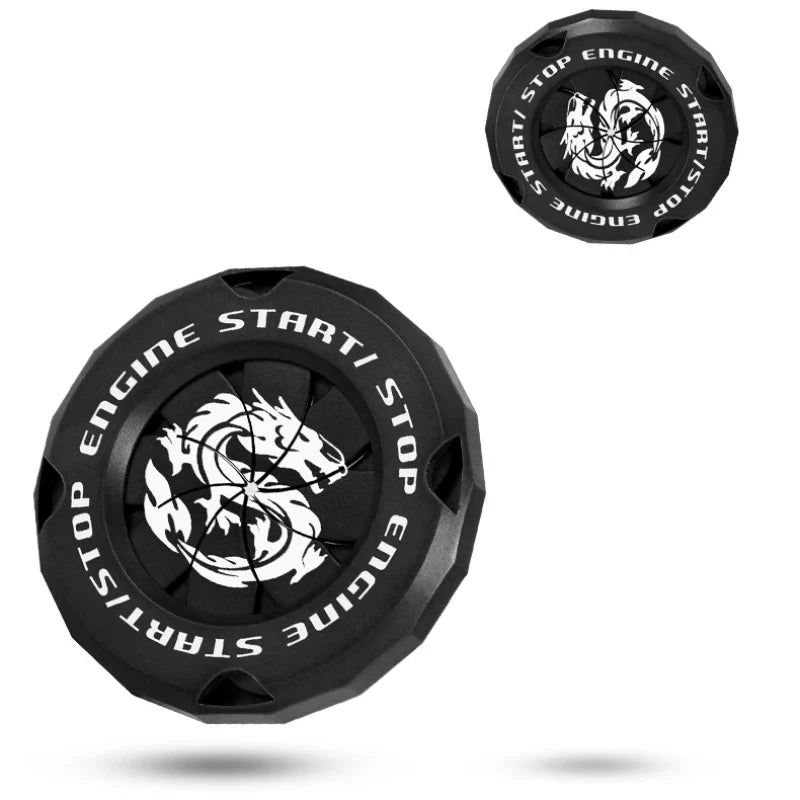 Car One-Key Start/Stop Button Cover – Engine Ignition Protective Sticker for Car & Motorcycle Interior Decoration