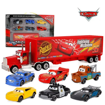 Pixar Lightning McQueen & Jackson Storm 1:55 Diecast Car Model — Collectible PVC Toy Truck Gift for Kids