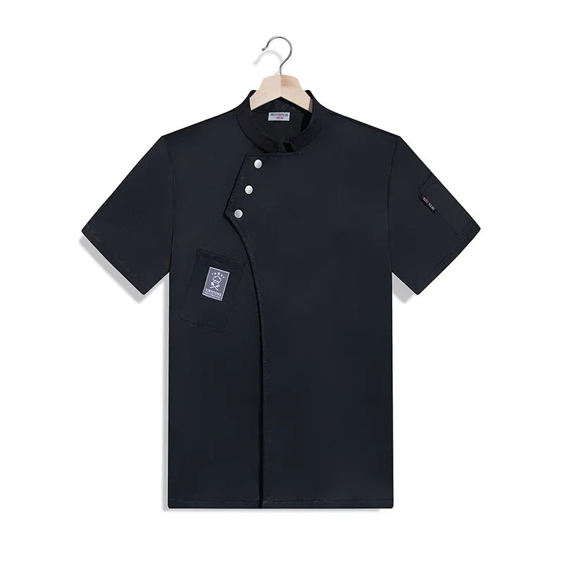 Catering Chef Work Shirt - Restaurant Kitchen Uniform T-Shirt for Cooks, Bakers & Hospitality Staff