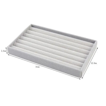 Jewelry Storage Box Organizer – Multi-Compartment Necklace, Ring, Earrings & Brooch Display Drawer Tray
