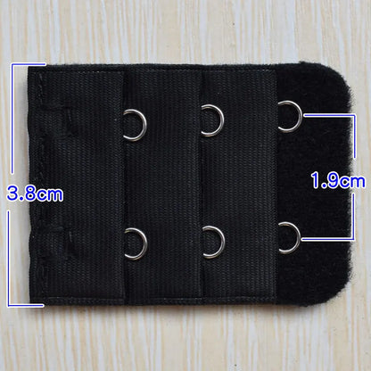 3.8cm 2-Hook Bra Extender Clip – Adjustable Back Belt Buckle for Women’s Underwear & Soft Bra Extension