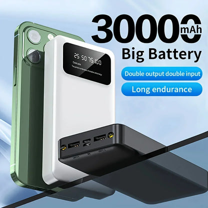 50000mAh Power Bank - Large Capacity Portable Battery Charger with LED Display USB Fast Charging for iPhone & Xiaomi