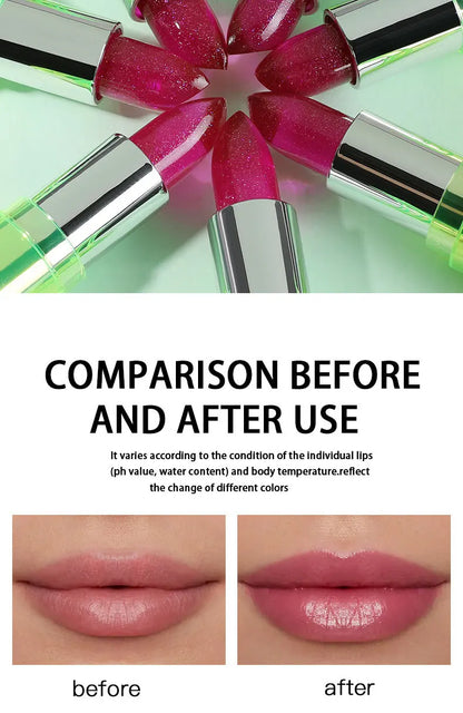 Jelly Color-Changing Moisturizing Lip Balm – Waterproof, Long-Lasting, Non-Fading Temperature Sensitive Lipstick