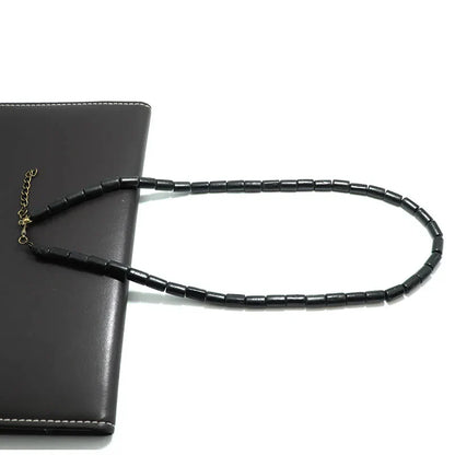 Natural Coconut Husk Necklace for Men – Handmade 18-Inch Short Choker, Gift for Him