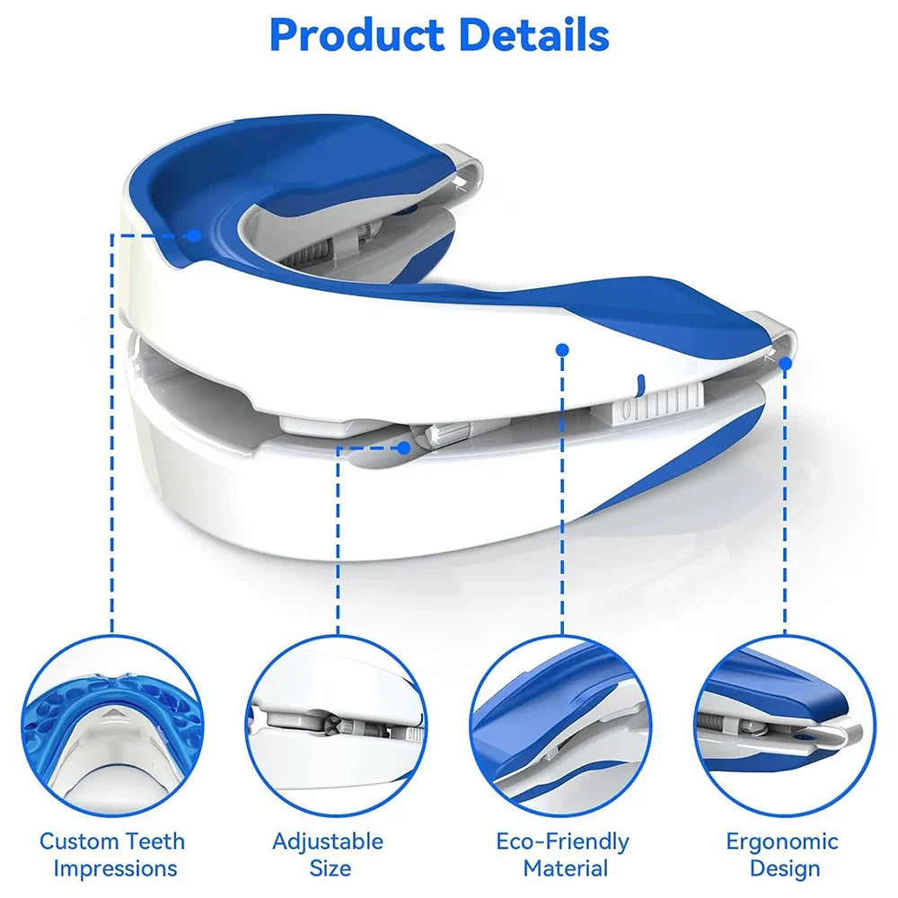 Adjustable Anti-Snoring Mouth Guard – Night Mouthpiece for Bruxism and Sleep Aid Snoring Relief